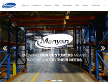 Tablet Screenshot of manyan.com